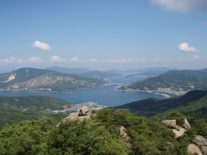 火山から望む倉橋島