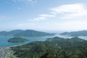 鉢巻山展望台からの眺望（野呂山）